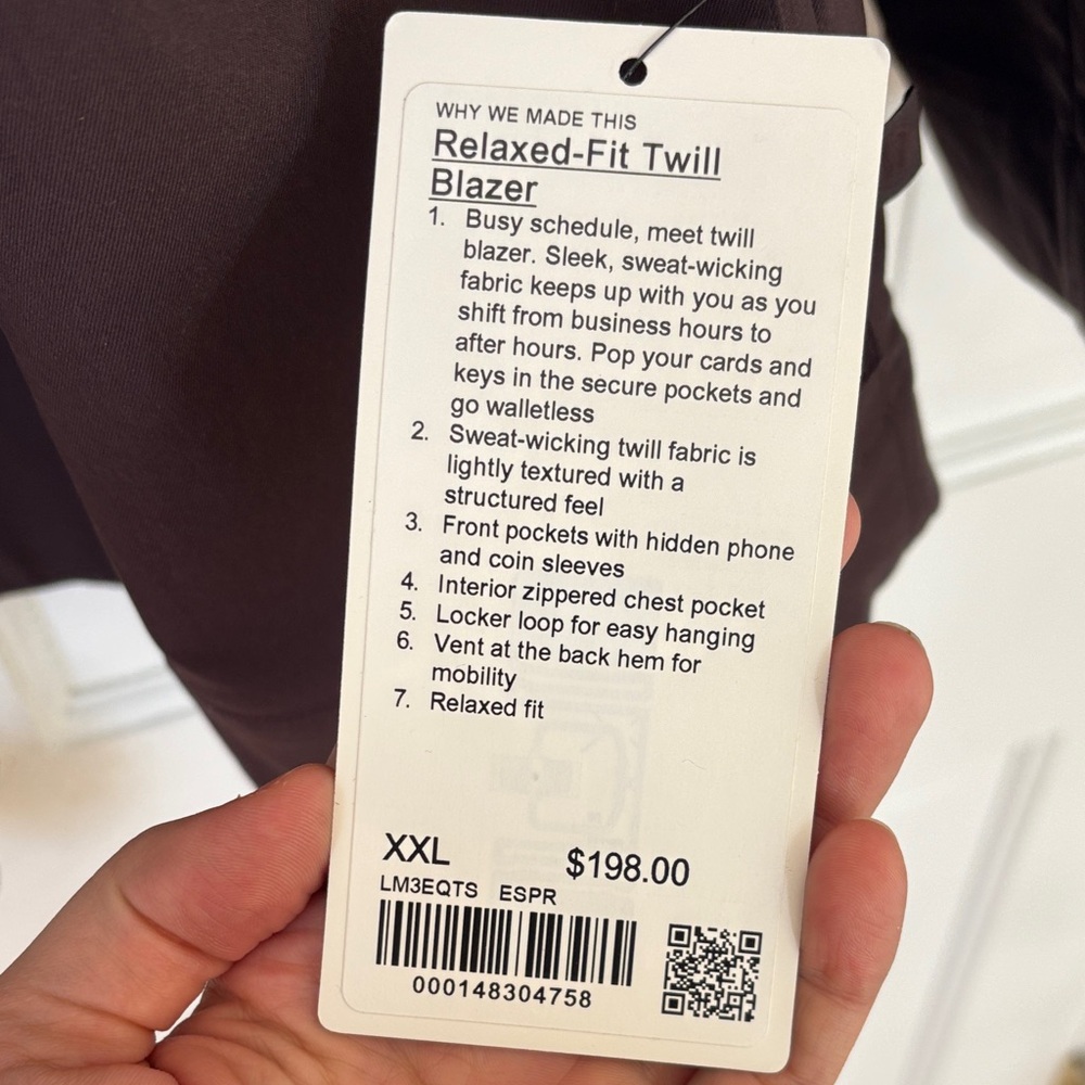 LULULEMON RELXED FIT TWILL BLAZER - Picture 2 of 3